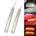 thumbnail image 2 of de señal de Universal espejo lateral de coche 9LED 12V accesorios de pegamento suave 2 uds lámpara indicadora Amarillo, 2 of 7