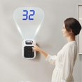 thumbnail image 4 of 600W Mini Electric Heater with Remote Control Wall-Mounted Space Heaters Energy-Efficient Warmer Fan for Office Bedroom, 4 of 5