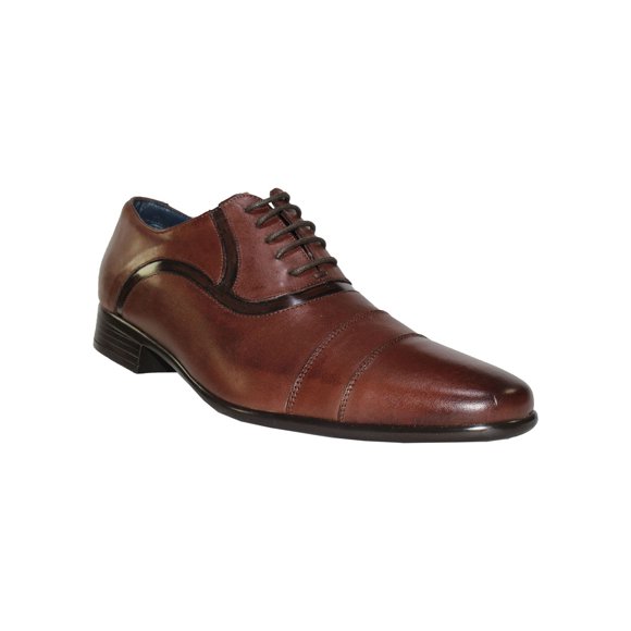 ZAPATO VESTIR CASUAL LEON HOMBRE CABALLERO CAFE ATANADO 7003