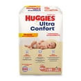 thumbnail image 2 of Pañales Huggies UltraConfort etapa 1 recién nacido unisex 44 piezas, 2 of 6