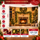 thumbnail image 2 of Telón Navideño Corona y Chimenea para Fondo Fotográfico, 2 of 4