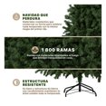 thumbnail image 3 of Arbol de Navidad Pino Navideño Frondoso Esquimal Verde Olivo, 2.20m 1800 Ramas, 3 of 6