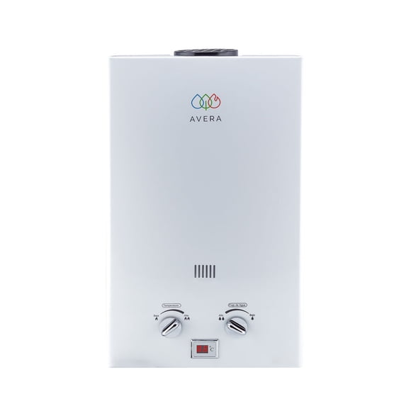 Boiler de Paso 3 Regaderas y 1 Lavabo 16Lts AVERA C16LNAT Calentador de Paso Uso Exclusivo Gas Natural