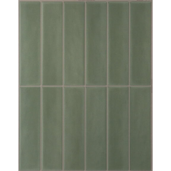 Azulejo Smart Tiles Stacked Verde Oliva 29 × 23 cm