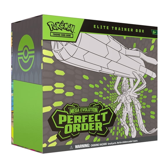 Cartas Coleccionables Pokemon TCG Mega Evolution Perfect Order Elite Trainer Box Mega Zygarde en Ingles
