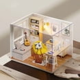 thumbnail image 4 of Estudio de la Sala de Estudio de Madera en Miniatura de la Casa de Muñecas de Diy Dollhouse Con Muebles Para Niños Amigos, 4 of 5