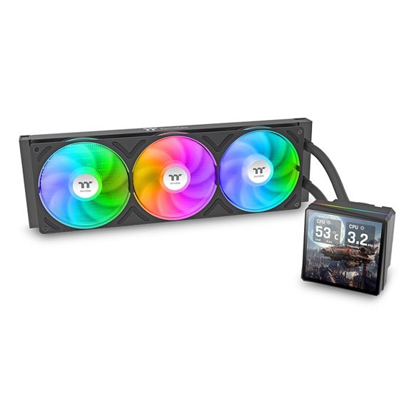 Thermaltake TH360 V3 Ultra ARGB Sync Enfriamiento Líquido para CPU, 3x 120mm, hasta 1500RPM CL-W474-PL12SW-A