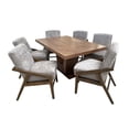 thumbnail image 2 of Comedor Dallas 6 Sillas SALVANTO Chapa De Nogal 160x100 cm, 2 of 8