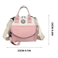 thumbnail image 2 of Xihbxyly Bolsa de Pañales, Bolsillo Frontal Multifuncional Desmontable, Diseño Compacto y Moderno, Amplio Espacio para Guardar Artículos Esenciales, Resistente Al Agua, Correa Cómoda, Tamaño 23 X 14, 2 of 2