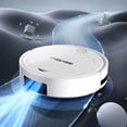 thumbnail image 1 of Robot aspiradora 2200Pa de aspiración, 90 minutos de autonomía, autocargable, para suelos duros y alfombras, cubo de 600 ml, 55dB silencioso, incluye cepillos laterales, 1 of 9