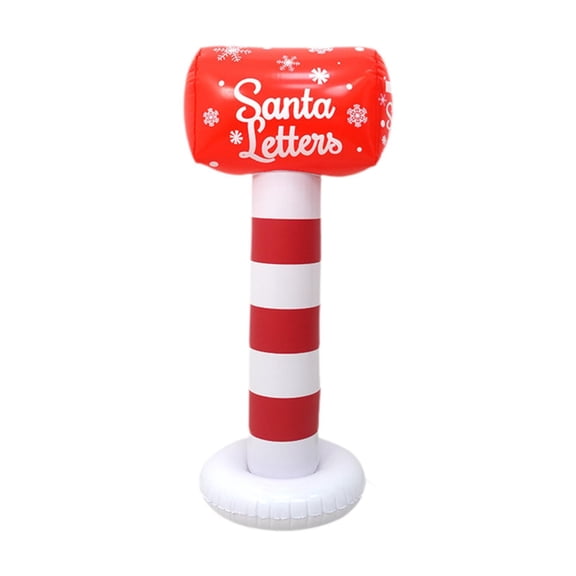 Esculturas inflables navideñas, accesorios creativos para fotos, decoración navideña inflable para Buzón