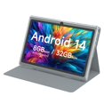 thumbnail image 1 of HOTTABLET Tablet 7 pulgadas Android 14.0 con funda protectora, 8 GB (4+4 GB expandidos) RAM+ 32 GB ROM, pantalla IPS, cámara dual, Bluetooth 5.0 WiFi Tab (gris), 1 of 5