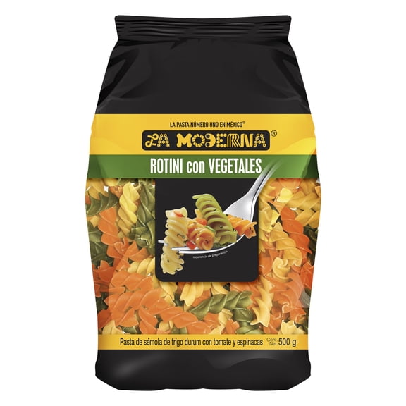 Sopa de pasta La Moderna rotini con vegetales 500 g
