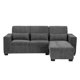 thumbnail image 1 of Sofá Love Chaise Derecho en L TRINITY Eros 3 Plazas Gris Oscuro para Sala, 1 of 8