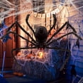 thumbnail image 4 of Accesorios de decoración de araña gigante de Halloween de 200cm, araña colgante de simulación ajustable para decoraciones interiores y exteriores de Halloween, 4 of 10
