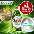 thumbnail image 3 of Jabón Líquido para Trastes Salvo Máximo Poder Limón, Rinde hasta 70% Más**, 1.4 l, 3 of 5