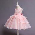 thumbnail image 3 of Vestido Para Niñas, Ropa Para Niñas Pequeñas, Vestido De Princesa Sin Mangas De Encaje Para Niños Pequeños, Vestido De Fiesta De Tul, Ropa De Cosplay Rosa Odeerbi  LM103-1271, 3 of 8
