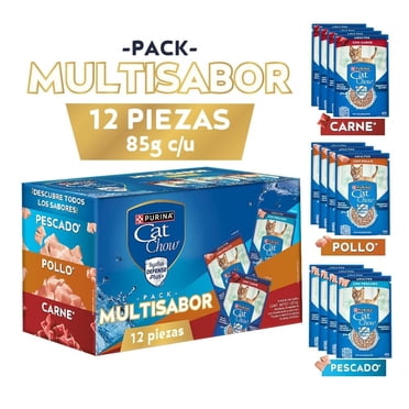 Alimento húmedo para gato Purina Cat Chow Adulto Pouches Multisabor 12 Pack