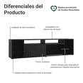 thumbnail image 4 of Mueble para TV Madesa Cancún 65 Pulgadas Negro, 4 of 9