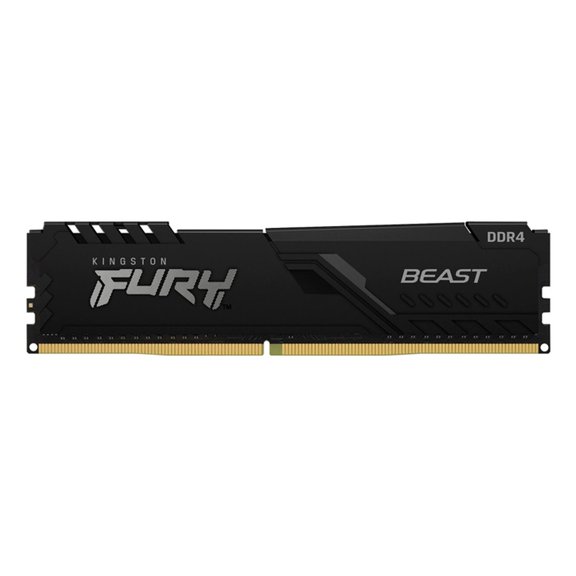 Memoria DIMM Kingston Fury Beast DDR4 PC4-25600 (3200MHz), CL16, 16GB. Kingston KF432C16BB/16