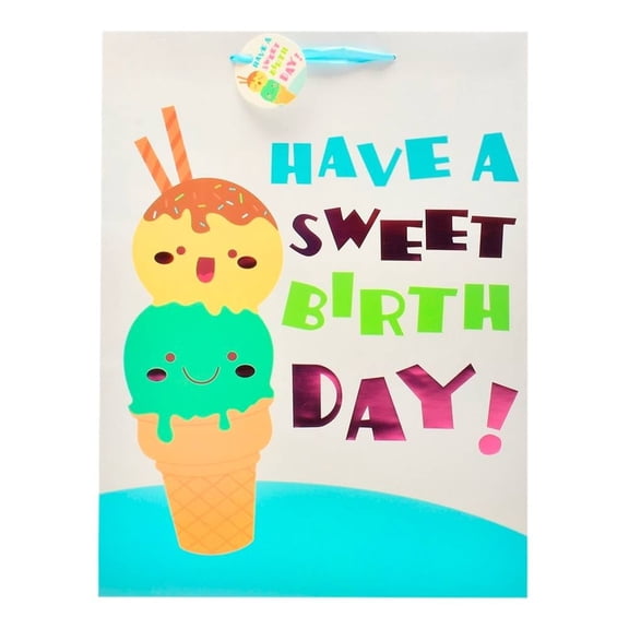 Bolsa para Regalo Prichos Have a Sweet Birthday! Helados Blanco