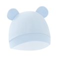thumbnail image 3 of Gorros para bebés con orejas de oso, sombrero para bebé recién nacido, disfraces, accesorios de fotografía para recién nacidos Azul, 3 of 8