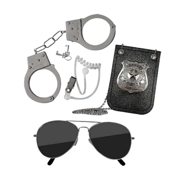 Juego de Accesorios de Disfraz de Policía de Juguete CUTICAT Simulación de Policía