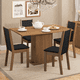 thumbnail image 5 of Juego de Comedor Madesa Talita con Mesa de Madera y 4 Sillas Marrón/Negro, 5 of 10