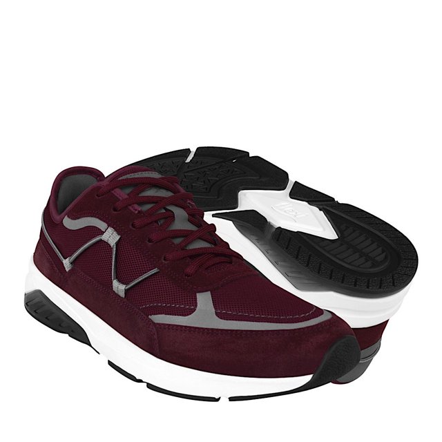 TENIS CABALLERO FLEXI 407502 TEXTIL VINO