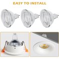 thumbnail image 3 of GU5.3 MR16 12V LED Bulb, 5W Equivalent to 40W Halogen, Warm White 2700K, 350LM, 12V LED Spot Bulb, 120 Wide Beam Reflector, 3 of 4