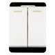 thumbnail image 1 of Interruptor Sencillo Doble Leviton Blanco 1/2", 1 of 3