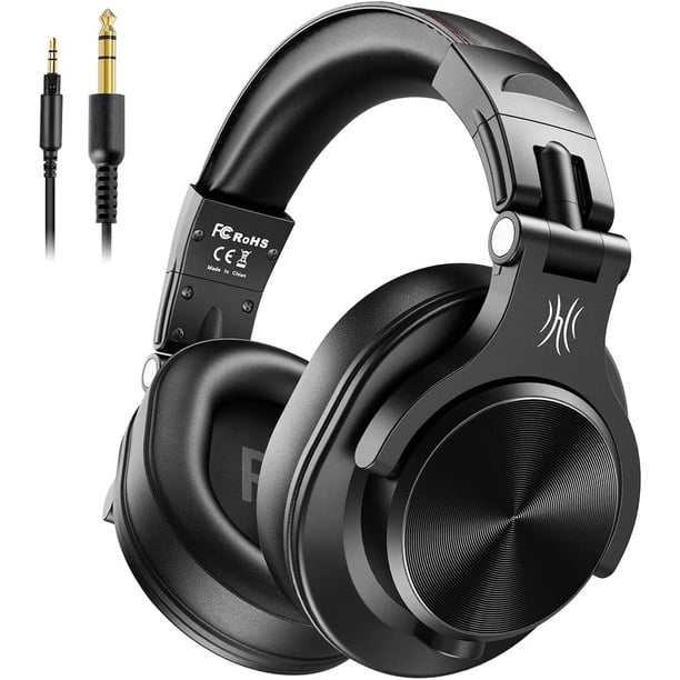 Audífonos OneOdio Over Ear A71 Hi-Res estudio, con cable 3.5 mm Negro