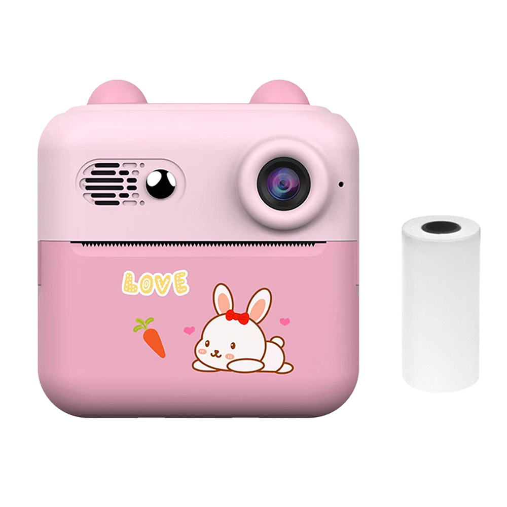 Cámara de Informe Instantánea de 1080p Mini Impresora Fotográfica Portátil para Niños Con Una Cámara de 1200W 2.4 '' Con 1 Impresión de Papel Adecuado para Notas de