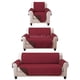 thumbnail image 1 of Juego de Protector Cubre Sala Doble Vista Capitonado, Incluye: Protector de Sofá, Love Seat y Sillón Individual VINO - CAFÉ, 1 of 1