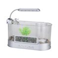 thumbnail image 2 of Pecera de escritorio Yuyangstore Tanque de acuario de escritorio con accesorios de reloj LED, 2 of 7