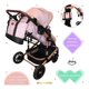 thumbnail image 3 of Carriola 6 En 1 | Base Mecedora | Autoasiento | Amalfi Ibaby rosa, 3 of 10