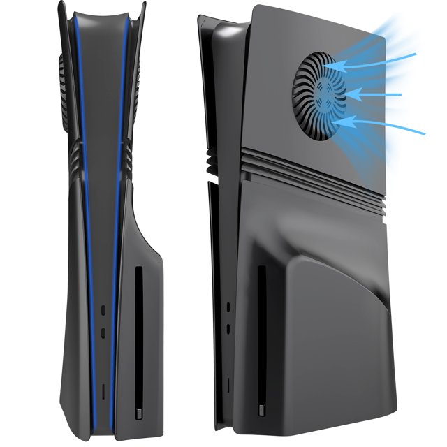 Funda para PS5 Pro con rejillas de ventilación y filtro antipolvo, panel ABS rígido antiarañazos, accesorio para panel lateral, carcasa de repuesto a prueba de golpes