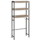 thumbnail image 2 of Estante de Baño, Soporte de Lavadora, Montaje Fácil, Estilo Industrial, Marfil Claro y Negro, 2 of 9