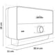 thumbnail image 3 of Calentador instantáneo Eléctrico Calorex Eleva 9.5 1 servicio, 3 of 5