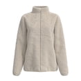 thumbnail image 1 of Chamarra George para Mujer, Acolchada Ligera con Cierre Crema Talla Ech, 1 of 4