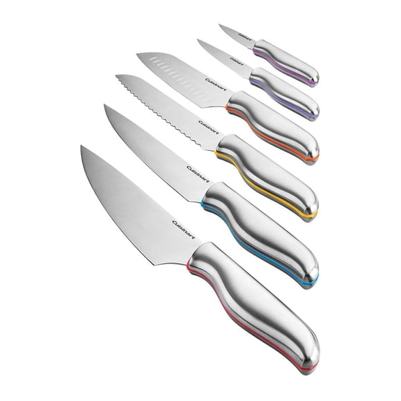 Set de Cuchillos Cuisinart Color Band de Acero 12 Piezas