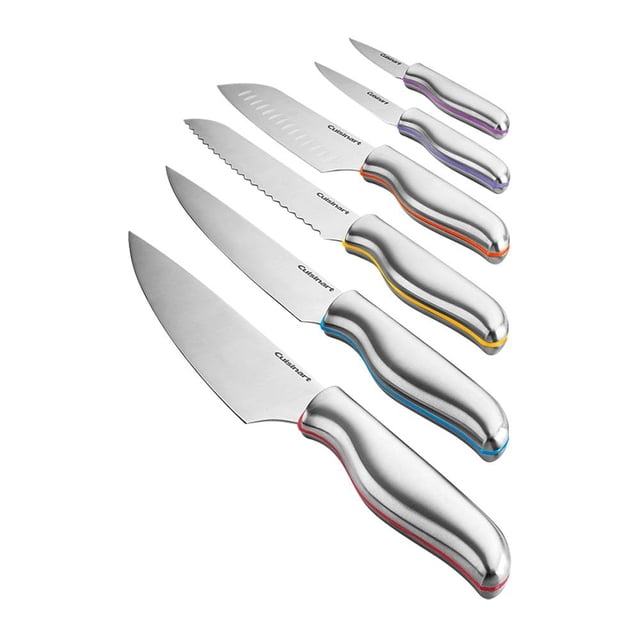 Set de Cuchillos Cuisinart Color Band de Acero 12 Piezas