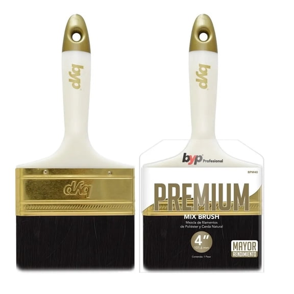 Brocha Premium Mix 4' BYP Caja con 12 piezas