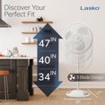 thumbnail image 5 of Ventilador de Pie Oscilante Lasko 2520 16 Pulgadas Blanco, 5 of 5