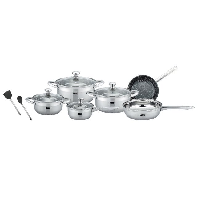 Batería de Cocina 12 Pz Acero Inoxidable Inducción Sienna Fraciel Fraciel Sienna