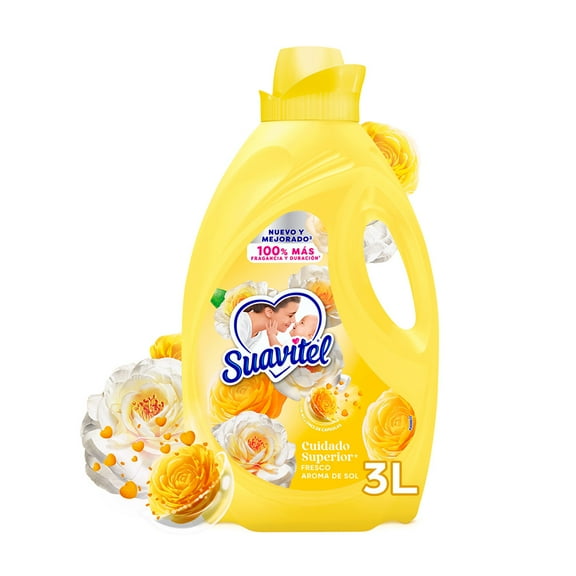Suavizante de Telas Suavitel Cuidado Superior Fresco Aroma de Sol 3 L