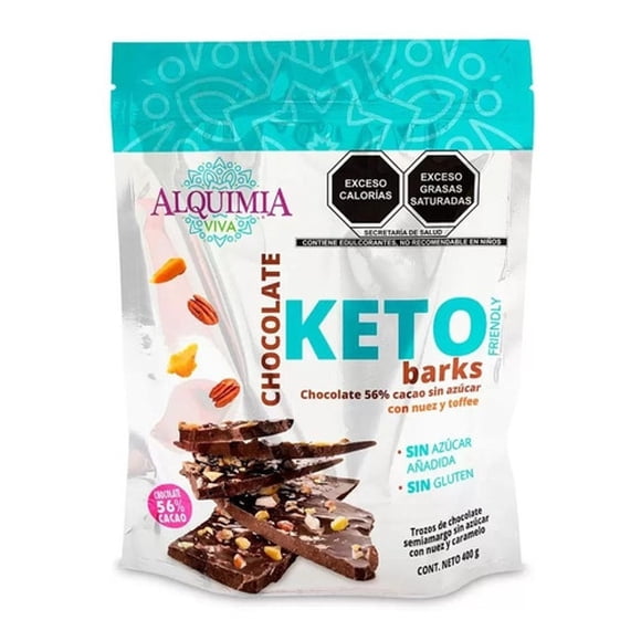 Chocolate Sin Azucar Keto Barks Alquimia Original