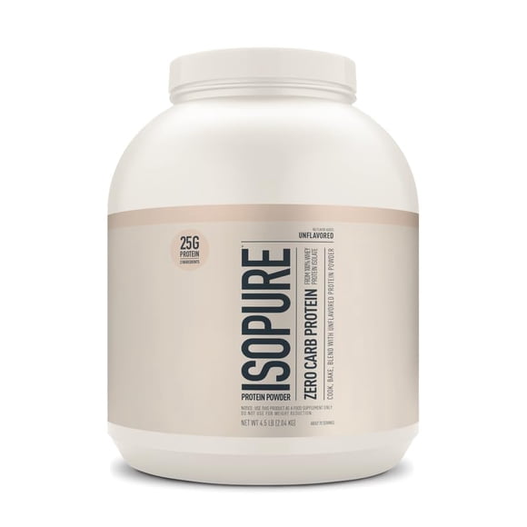 Proteína en polvo Isopure Zero Carb sin sabor, 2,04 kg, 70 porciones