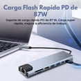 thumbnail image 4 of Hub USB-C MR. GADGETS 8 En 1 Adaptador Tipo C Ethernet HDMI USB SD RJ45, 4 of 8