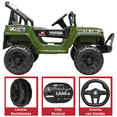 thumbnail image 4 of Camioneta Montable Electrica JOYKOO Para Niños Control Remoto 12v - Verde, 4 of 8